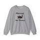 Morning! No Thanks Sweatshirt in Sport Grey