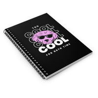 Too Cool For Bath Time Black Notebook, additional view