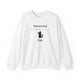 Introverted But Willing To Discuss Cats Sweatshirt in White