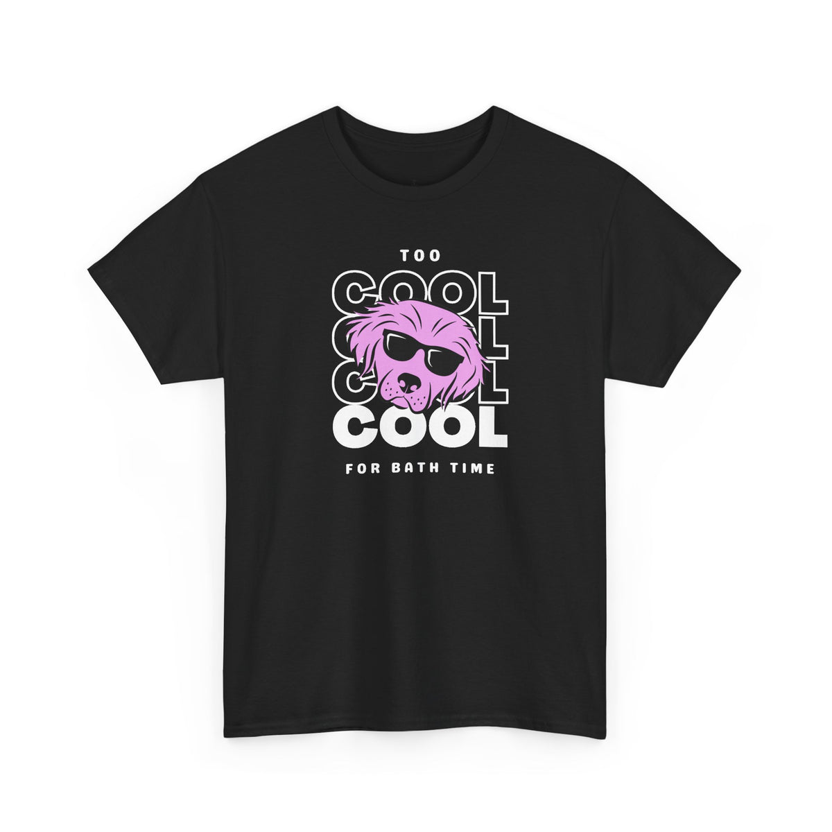 Too Cool For Bath Time T-Shirt in Black