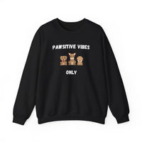 Pawsitive Vibes Only Sweatshirt - PetXcite