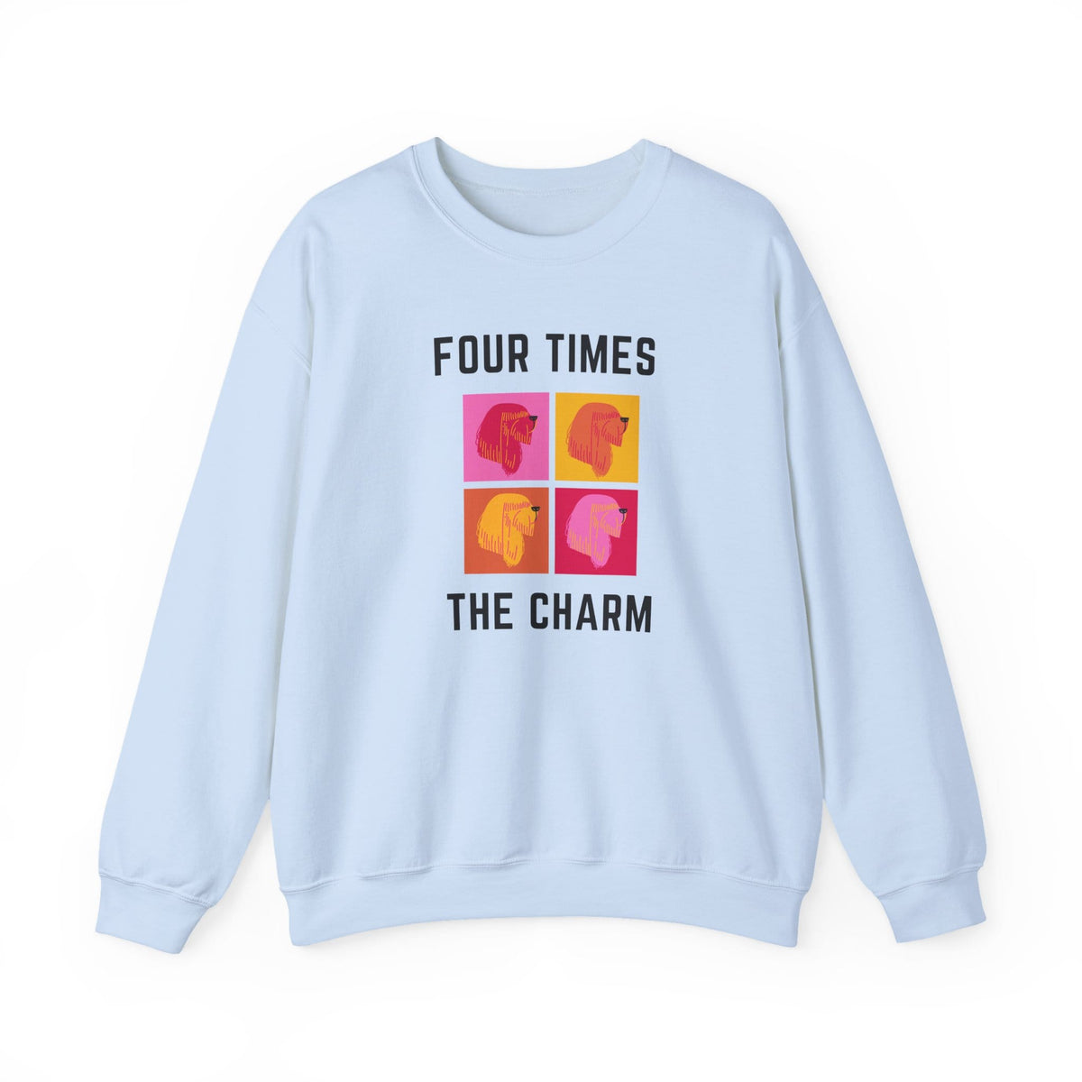 Four Times The Charm Sweatshirt in Light Blue