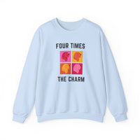 Four Times The Charm Sweatshirt in Light Blue