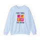 Four Times The Charm Sweatshirt in Light Blue