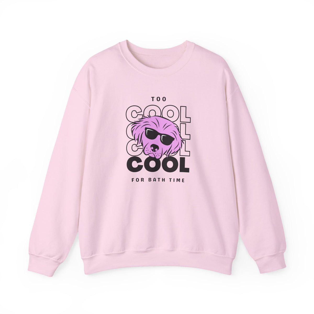Too Cool For Bath Time Sweatshirt in Light Pink