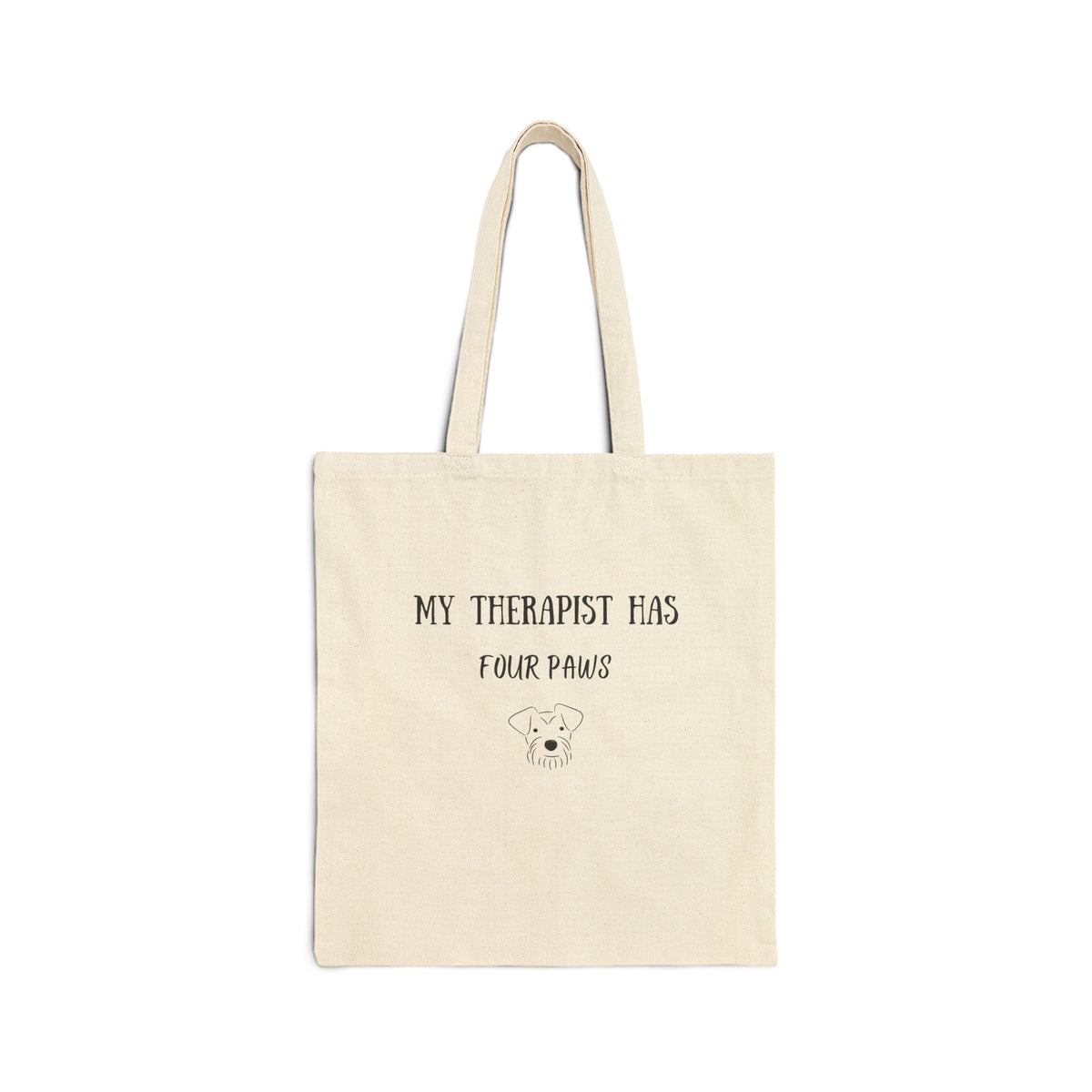 My Therapist Has Four Paws Tote Bag front