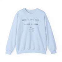 Introvert's Club: Boxed Edition Sweatshirt in Light Blue