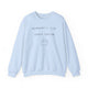 Introvert's Club: Boxed Edition Sweatshirt in Light Blue