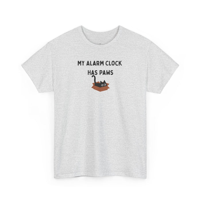 My Alarm Clock Has Paws T-Shirt in Ash
