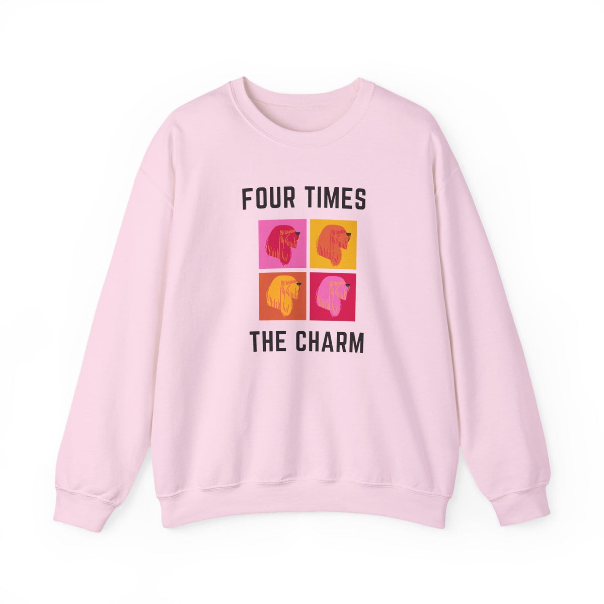 Four Times The Charm Sweatshirt in Light Pink