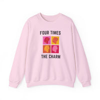 Four Times The Charm Sweatshirt in Light Pink