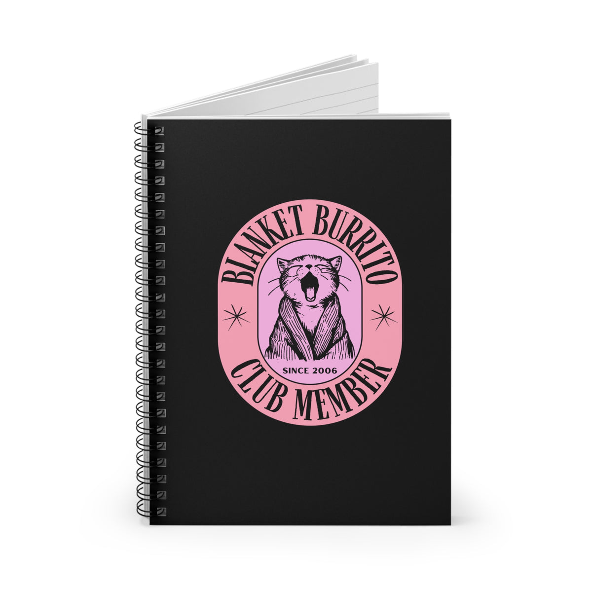 Blanket Burrito Club Black Notebook, additional view