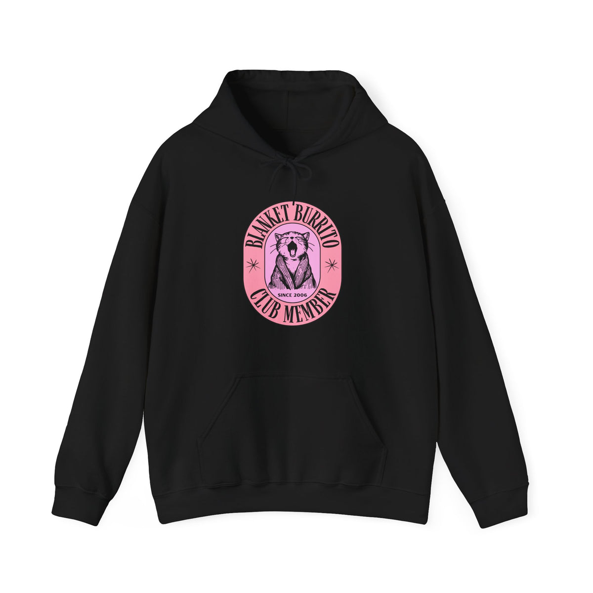Blanket Burrito Club Hoodie in Black