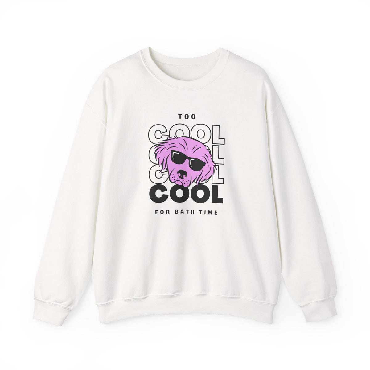 Too Cool For Bath Time Sweatshirt in White