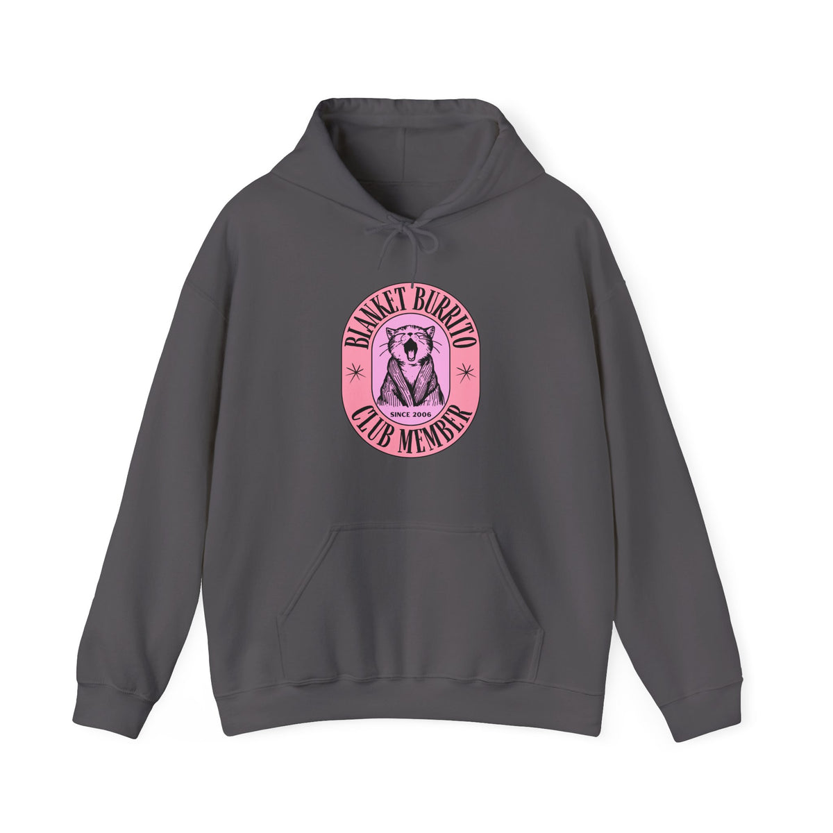 Blanket Burrito Club Hoodie in Charcoal