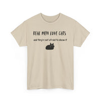 Real Men Love Cats (and they’re not afraid to show it) T-Shirt - PetXcite