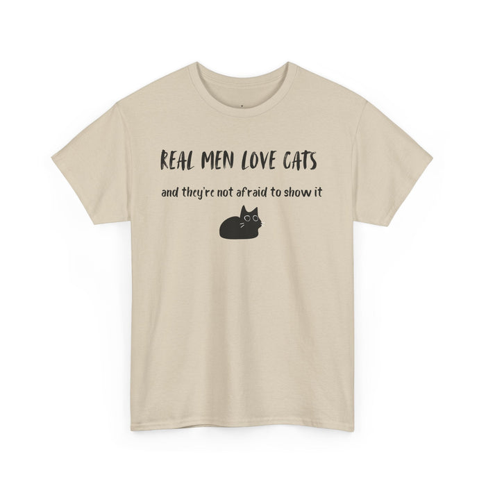 Real Men Love Cats (and they’re not afraid to show it) T-Shirt - PetXcite