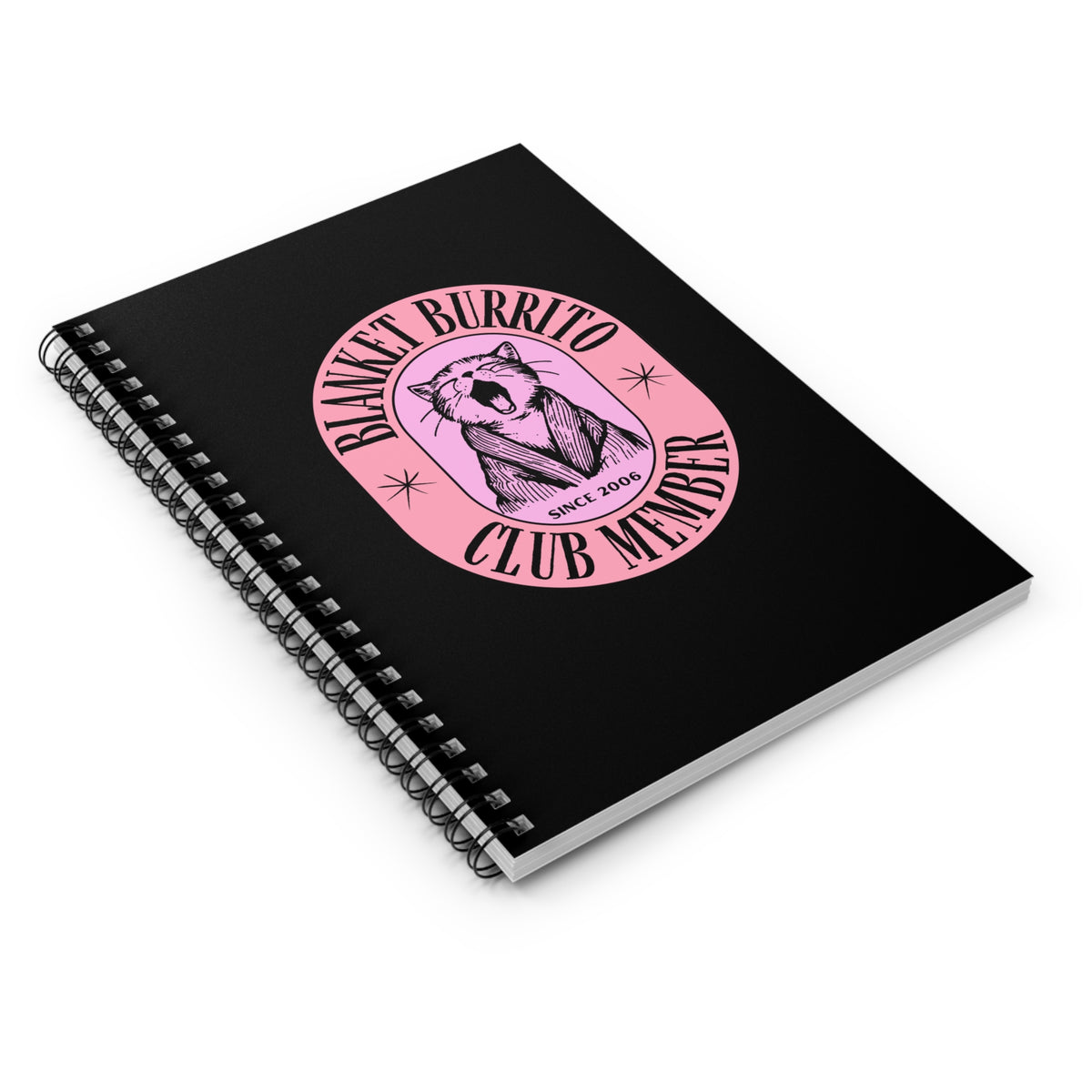 Blanket Burrito Club Black Notebook, additional view