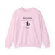 Introverted But Willing To Discuss Cats Sweatshirt in Light Pink