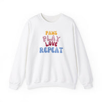 Paws Play Love Repeat Sweatshirt - PetXcite