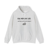 Real Men Love Cats Hoodie in Ash