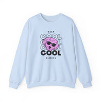 Keep Cool Always Sweatshirt in Light Blue