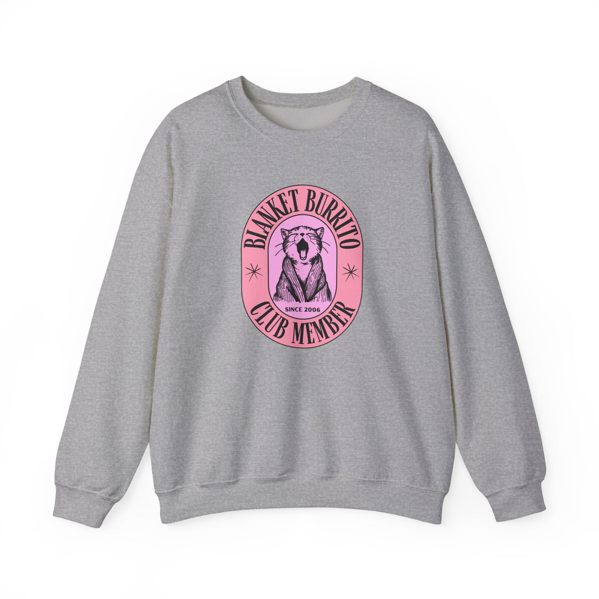 Blanket Burrito Club Sweatshirt in Sport Grey