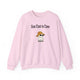 Too Cool To Care Sweatshirt in Light Pink