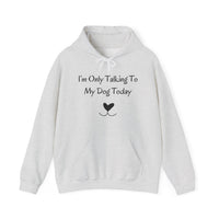 I'm Only Talking To My Dog Today Hoodie in Ash