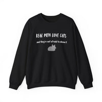 Real Men Love Cats Sweatshirt in Black
