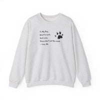 To My Dog Sweatshirt - PetXcite