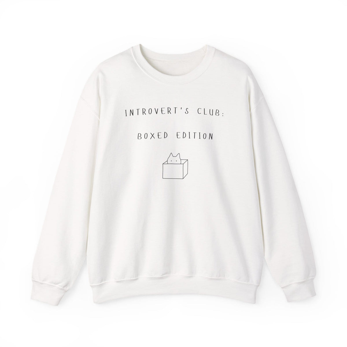 Introvert's Club: Boxed Edition Sweatshirt in White