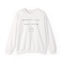 Introvert's Club: Boxed Edition Sweatshirt in White