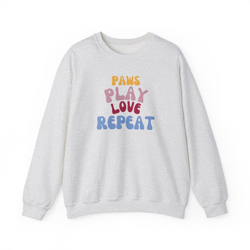 Paws Play Love Repeat Sweatshirt - PetXcite