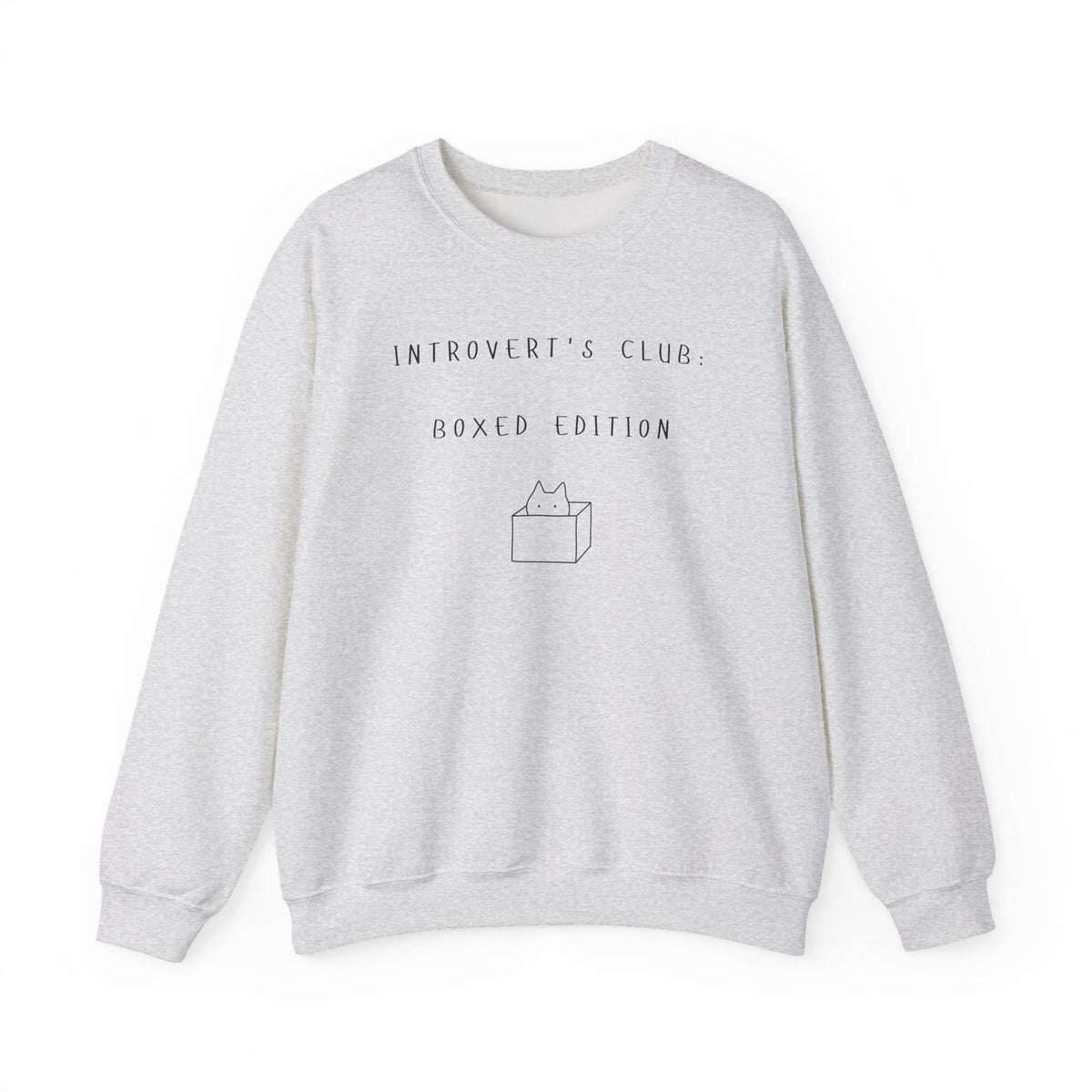 Introvert's Club: Boxed Edition Sweatshirt in Ash