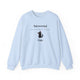 Introverted But Willing To Discuss Cats Sweatshirt in Light Blue