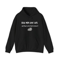 Real Men Love Cats Hoodie in Black