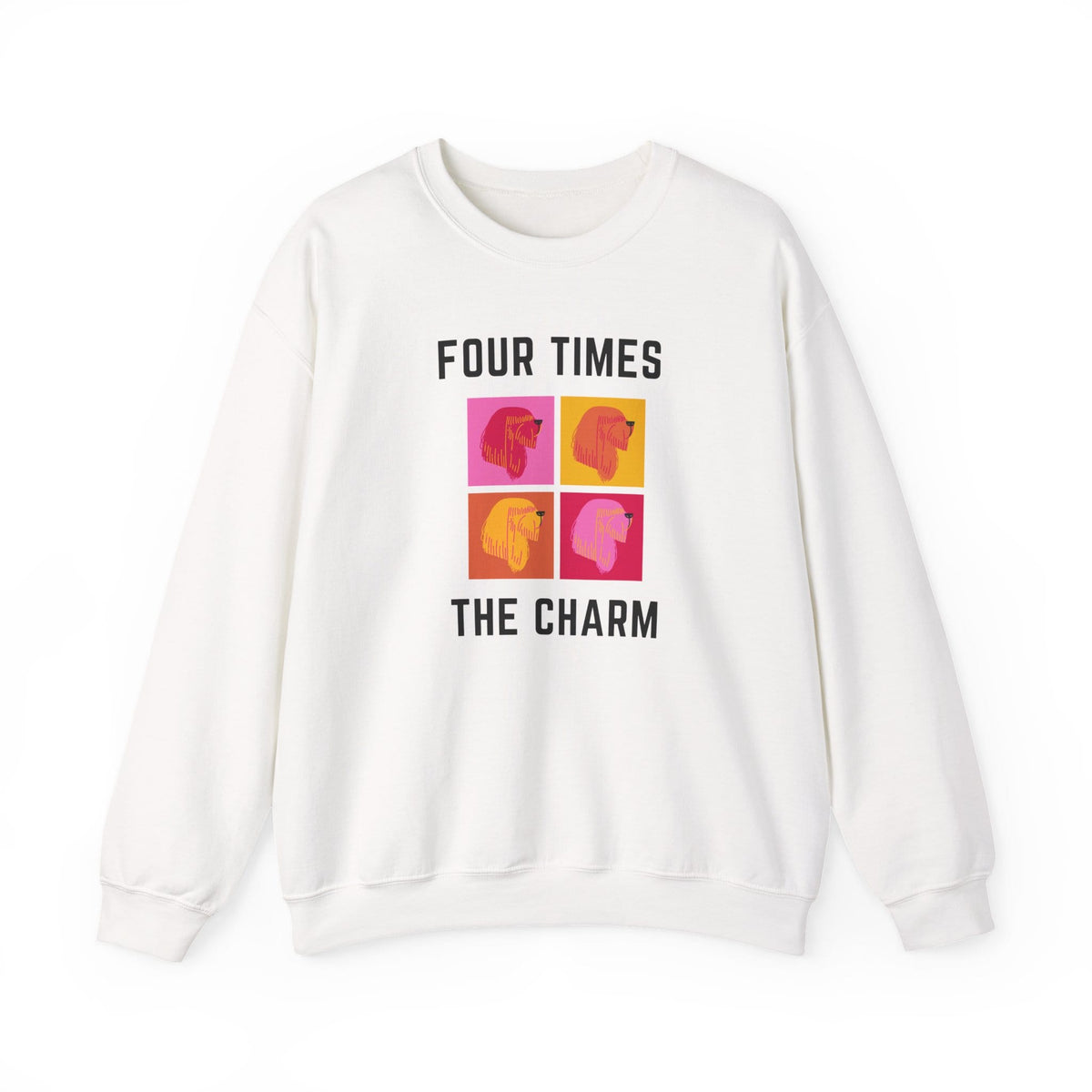Four Times The Charm Sweatshirt in White