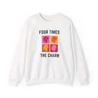 Four Times The Charm Sweatshirt in White
