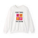 Four Times The Charm Sweatshirt in White