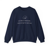 Cuteness Overload, Proceed With Caution! Sweatshirt in Navy