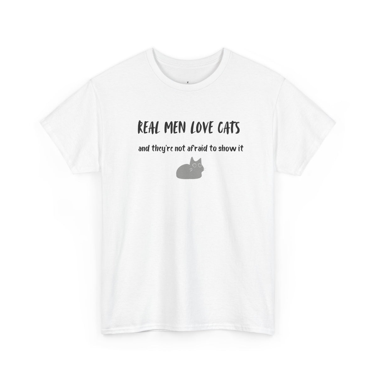 Real Men Love Cats T-Shirt in White