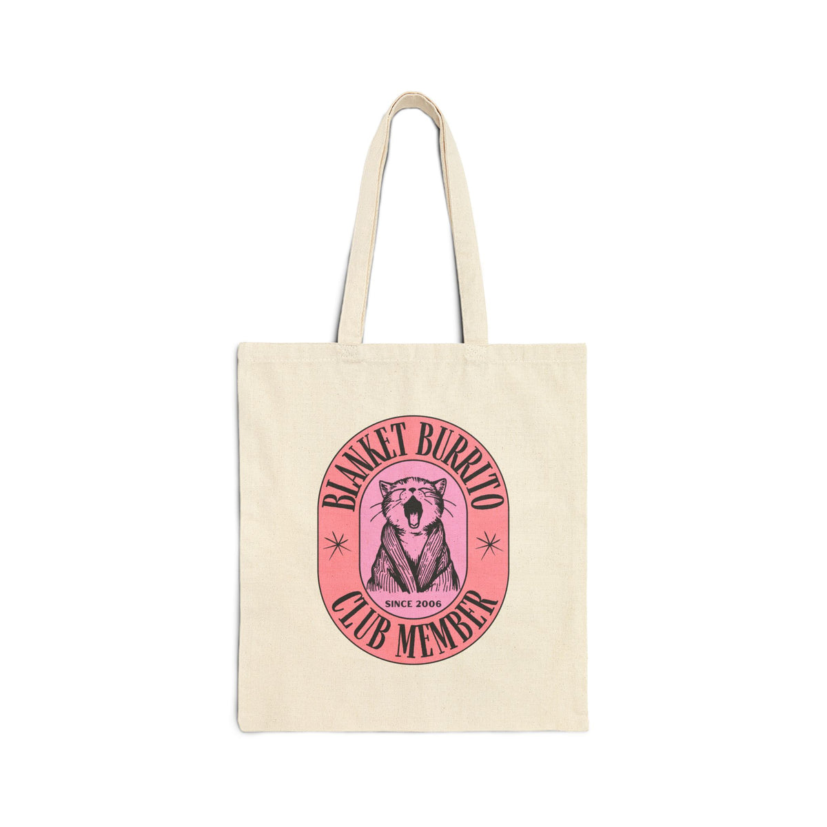 Blanket Burrito Club Tote Bag in Natural