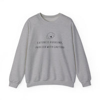 Cuteness Overload, Proceed With Caution! Sweatshirt in Sport Grey