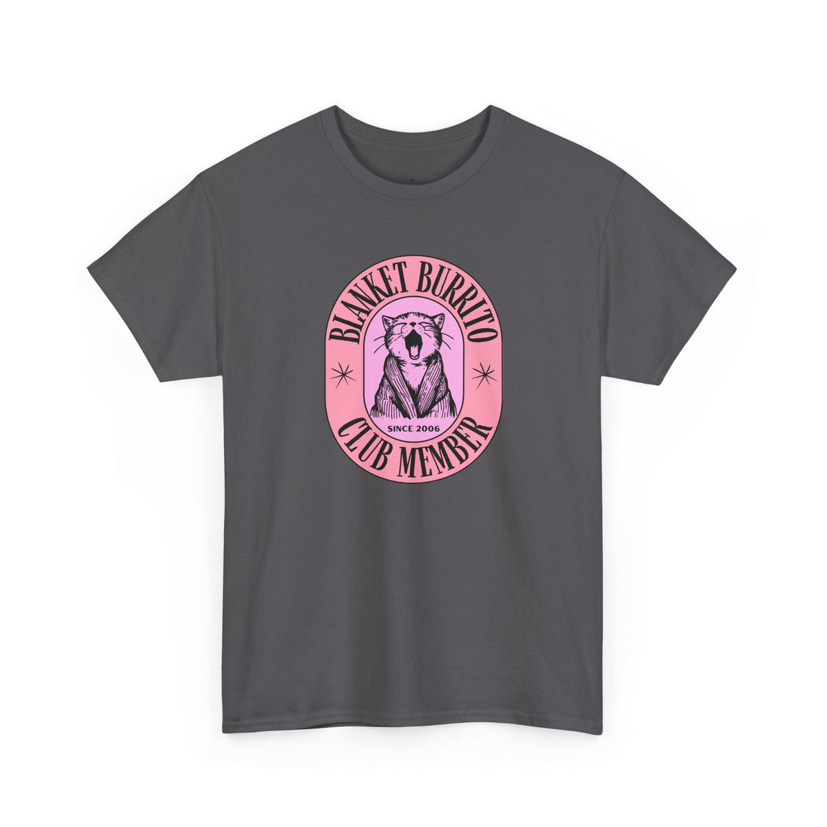 Blanket Burrito Club T-Shirt in Charcoal