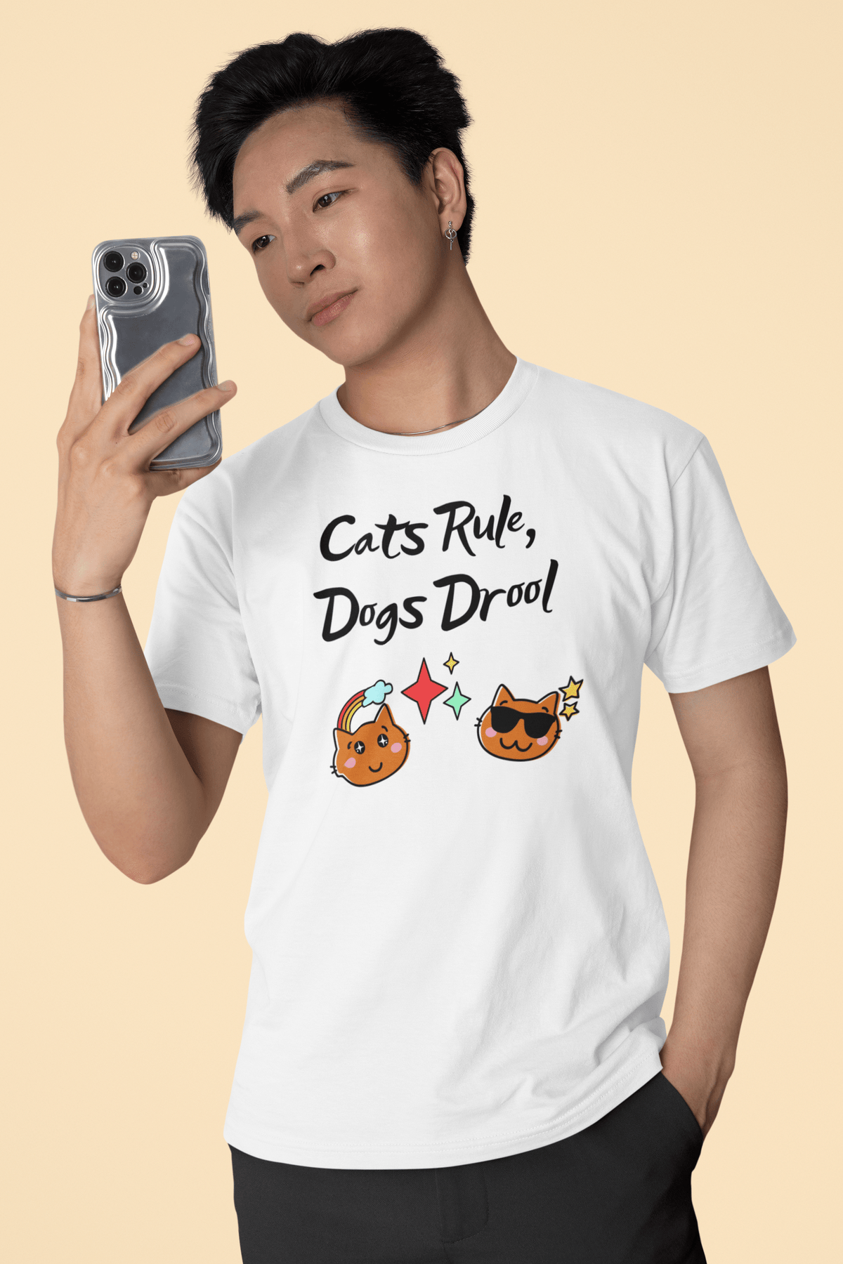 Cats Rule, Dogs Drool T-Shirt - PetXcite