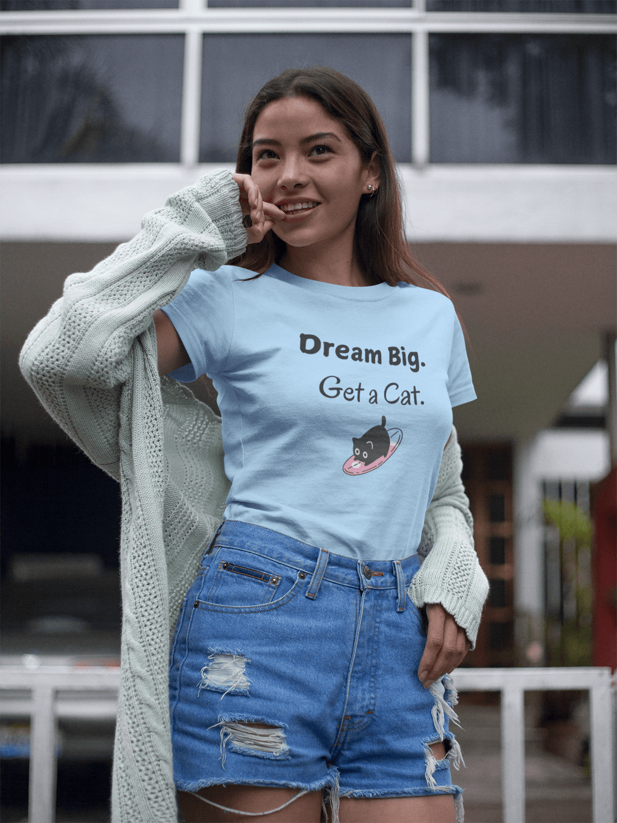 Dream Big. Get a Cat T-Shirt - PetXcite