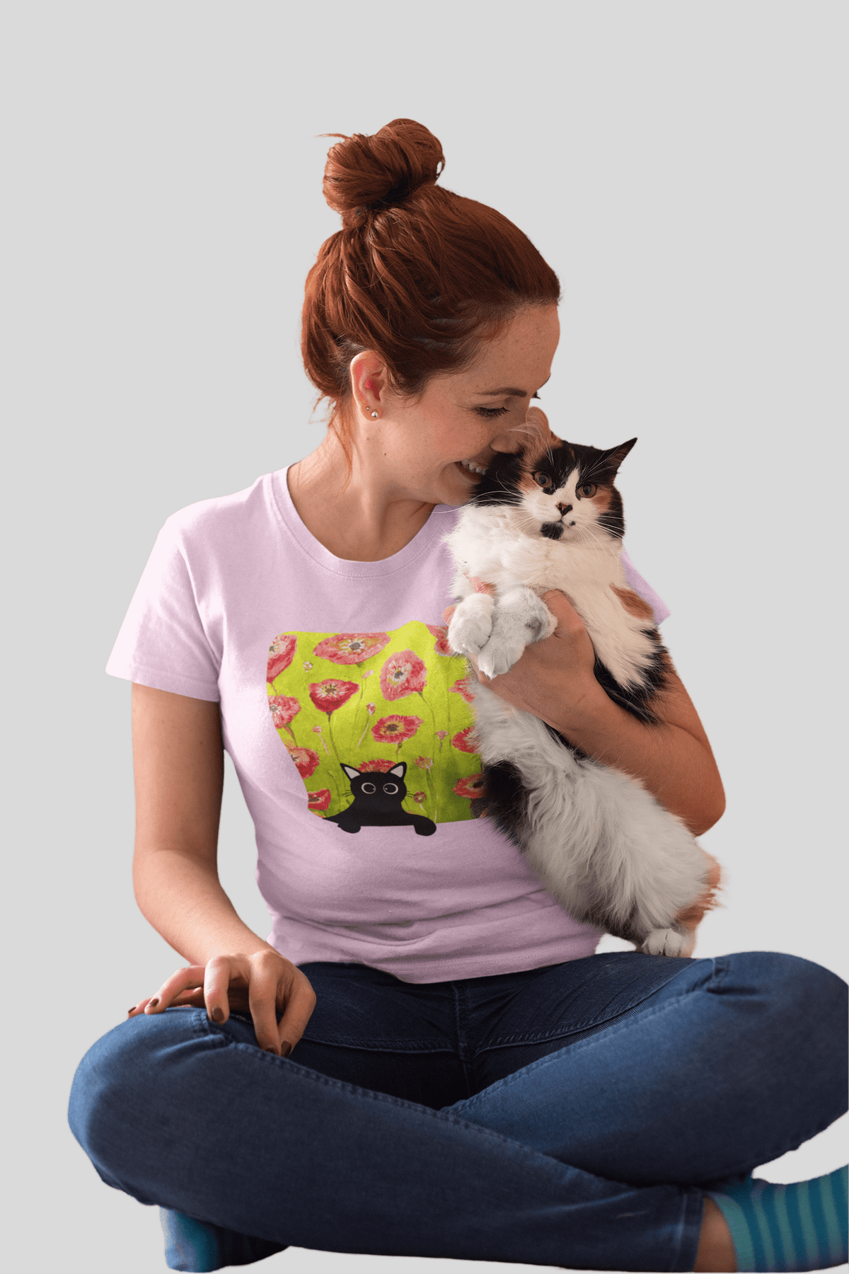 Flower Cat T-Shirt - PetXcite