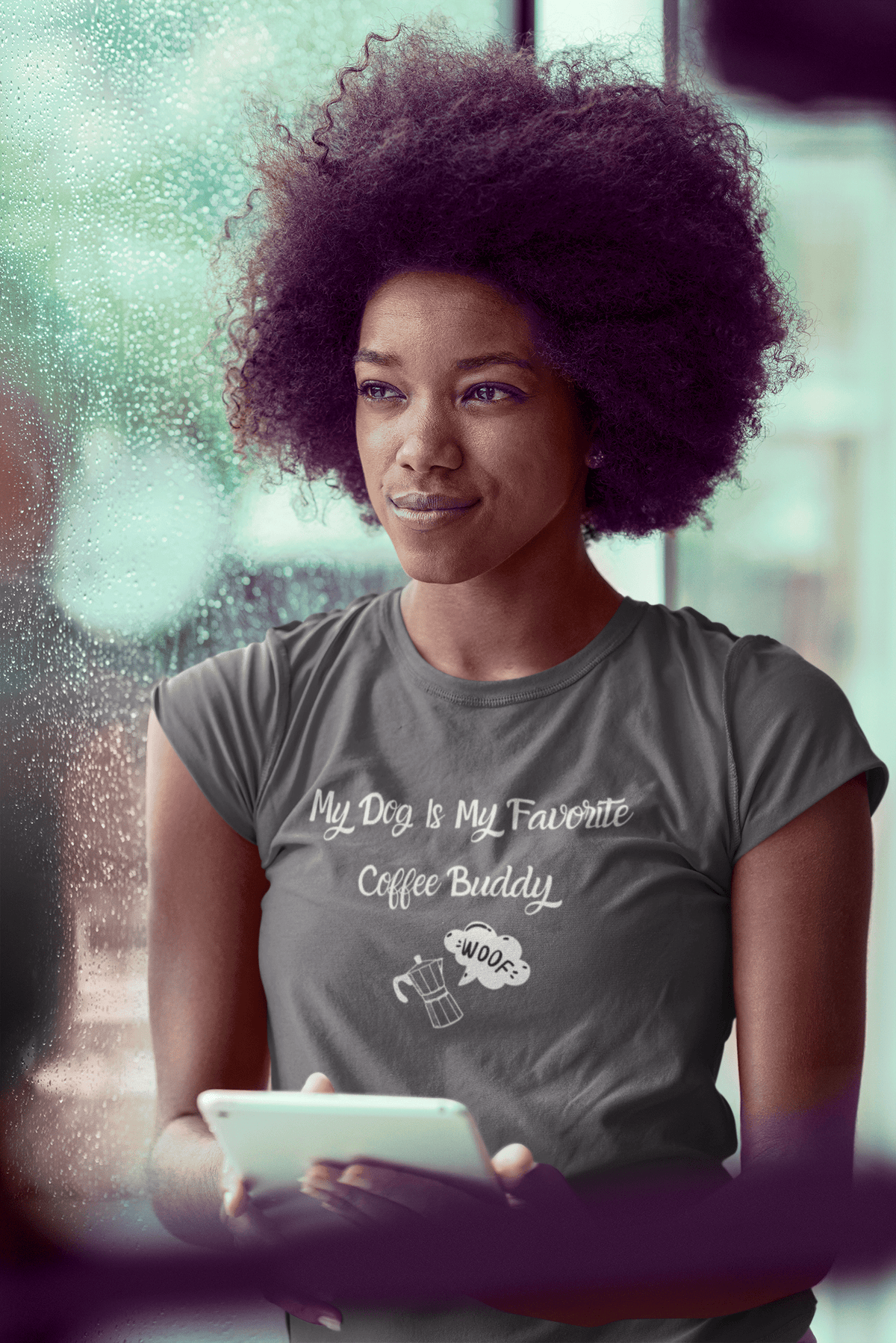 My Dog Is My Favorite Coffee Buddy T-Shirt - PetXcite