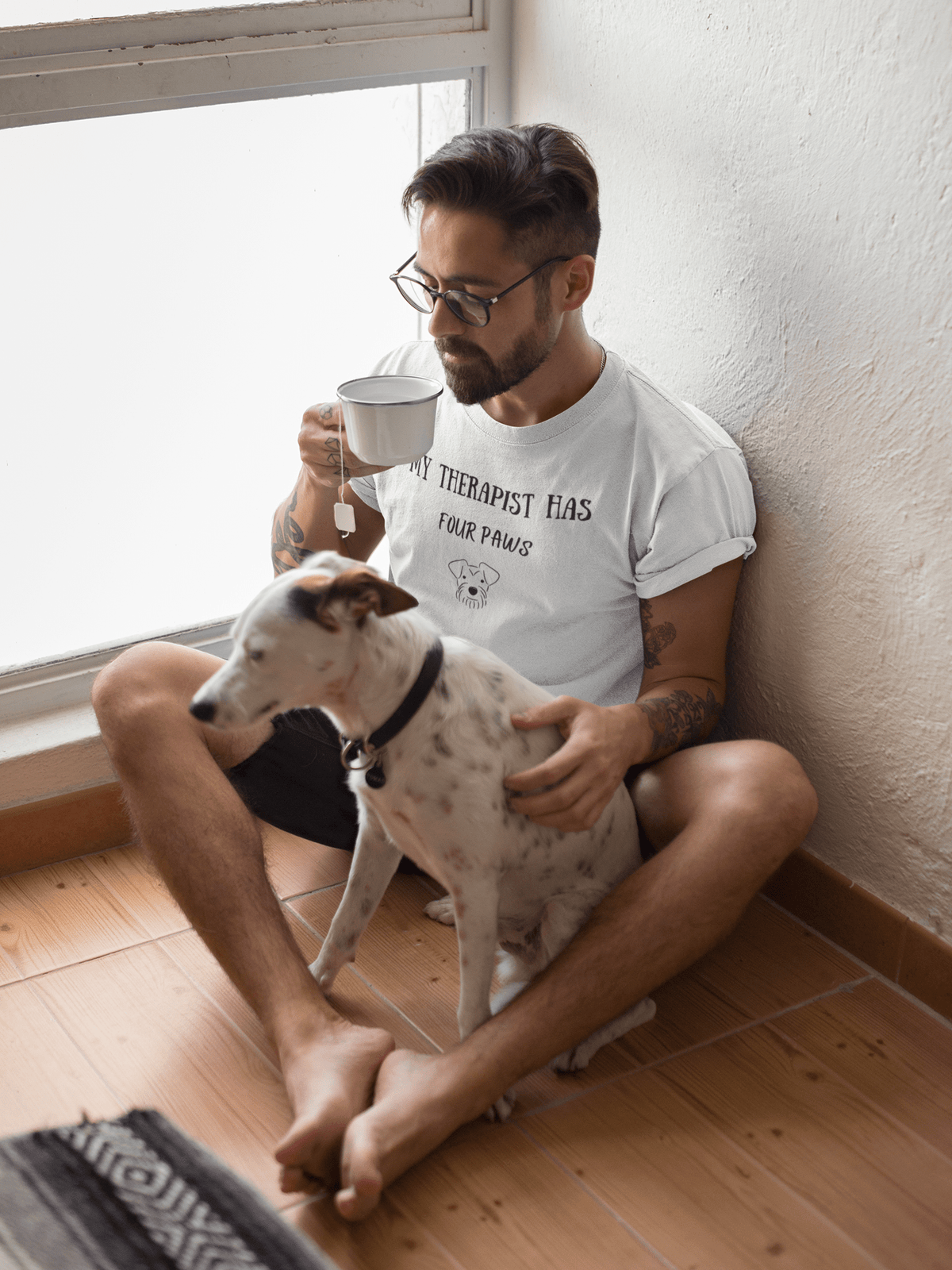 My Therapist Has Four Paws T-Shirt - PetXcite